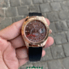 Rolex Black Rose Gold Brown Dial Men’s Watch – Premium Edition