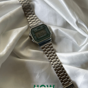 Casio Vintage A168 Unisex Digital Watch – Classic Retro Premium Style-Silver Dial