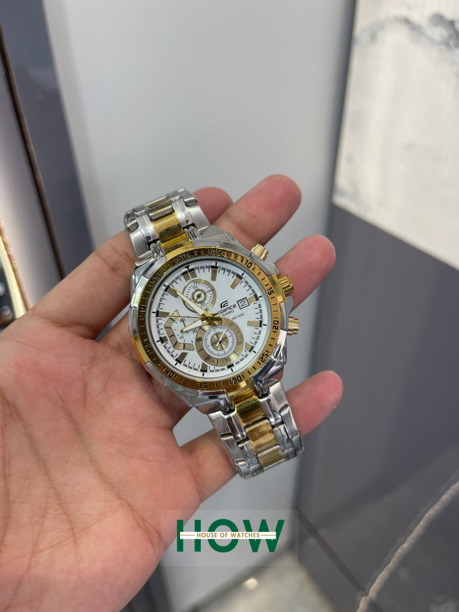 Casio Edifice Dual Tone Chronograph Watch – Premium Precision Edition