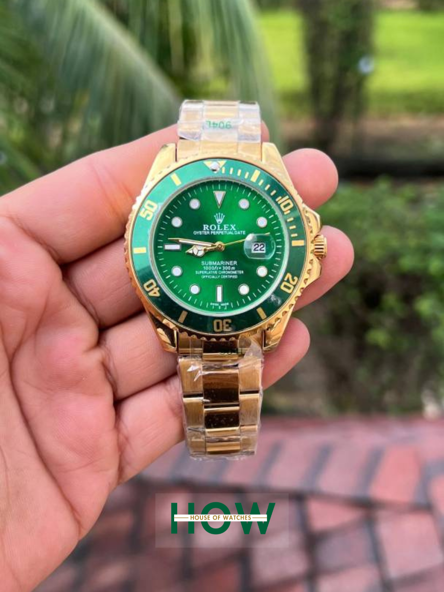 Rolex Gold Green Submarine Stainless Steel Men’s Watch – Premium Edition - Image 3