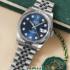 Rolex Datejust Silver Blue Diamond Men’s Watch – Luxury Edition
