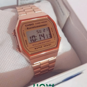 Casio Vintage A168 Unisex Digital Watch – Premium 1:1 Quality Online-Rose Gold