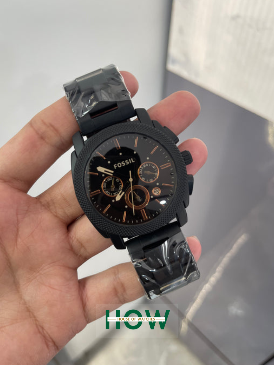 Fossil Black Chronograph Wristwatch – Sleek Stylish Premium Edition